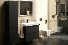 Смеситель для умывальника Hansgrohe Tecturis E 110 CoolStart без донного клапана, черный матовый (73012670) Фото - 4