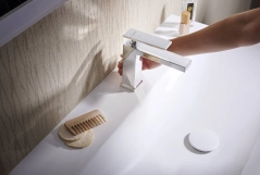 Смеситель для умывальника Hansgrohe Tecturis E CoolStart EcoSmart+ хром с донным клапаном (73014000) Фото - 2