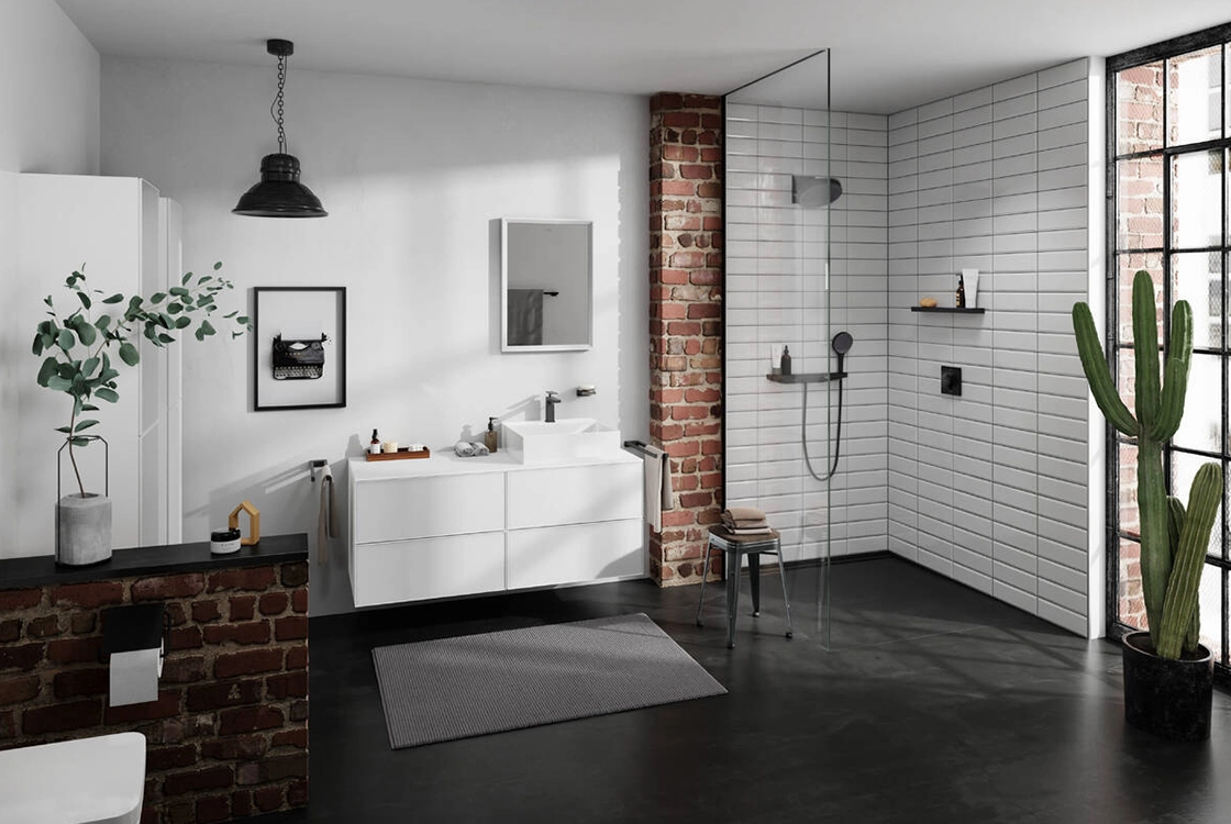 Змішувач для умивальника Hansgrohe Tecturis E 110 CoolStart, матовий чорний (73014670) Фото - 3