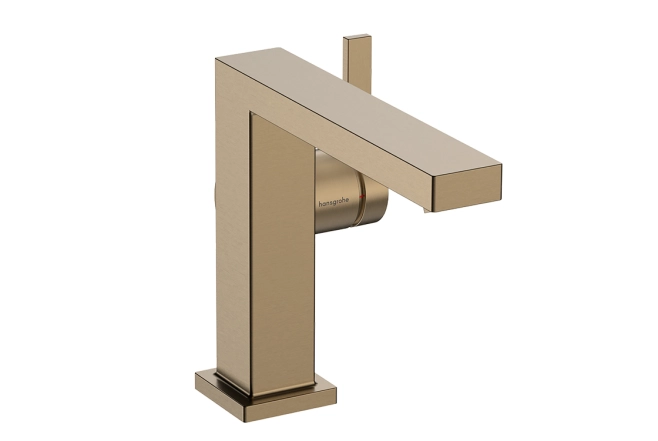 Смеситель для умывальника Hansgrohe Tecturis E 110 Fine CoolStart, бронза (73020140)