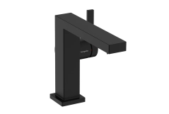 Смеситель для умывальника Hansgrohe TECTURIS E 110, однорычажный, CoolStart, push-open, черный матовый