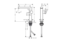Змішувач для умивальника Hansgrohe Tecturis E 150 Fine CoolStart, матовий білий (73040700) Фото - 1