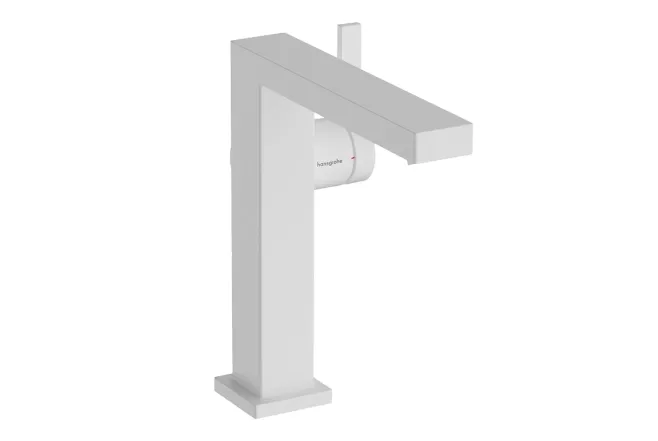 Смеситель для умывальника Hansgrohe Tecturis E 150 Fine CoolStart, матовый белый (73040700)