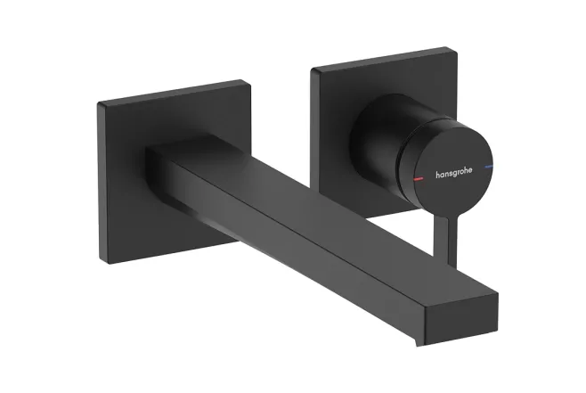 Смеситель для умывальника Hansgrohe Tecturis E EcoSmart+ без скрытой части черный (73051670)
