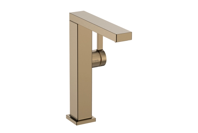 Змішувач для умивальника Hansgrohe TECTURIS E 240, одноважільний ,CoolStart, push-open, шліфованна  бронза