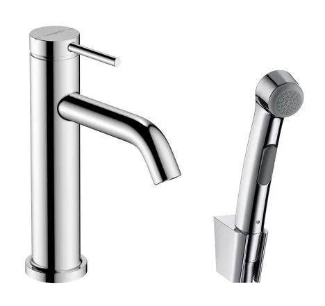 Змішувач для раковини Hansgrohe Tecturis S з гігієнічним душем хром (73211000)