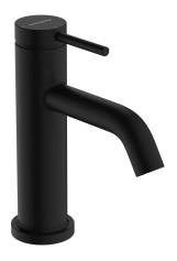 Змішувач для умивальника Hansgrohe TECTURIS S 80, одноважільний, CoolStart, чорний матовий