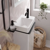 Смеситель для умывальника Hansgrohe Tecturis S 80 CoolStart, матовый черныйk (73302670) Фото - 1