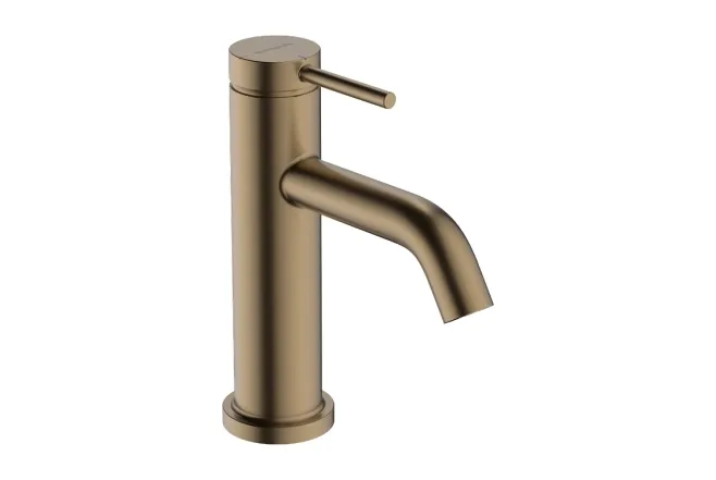 Змішувач для умивальника Hansgrohe TECTURIS S 80, одноважільний, CoolStart,pop -up, шліфованна бронза