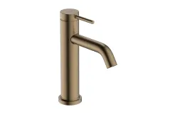 Смеситель для раковины Hansgrohe Tecturis S CoolStart EcoSmart+ без сливного гарнитура бронза (73312140)