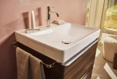 Смеситель для умывальника Hansgrohe Tecturis E CoolStart EcoSmart+ хром с донным клапаном (73314000) Фото - 3