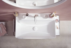 Змішувач для умивальника Hansgrohe TECTURIS S 110, одноважільний ,CoolStart, push-open,  хром Фото - 4