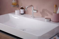 Змішувач для умивальника Hansgrohe TECTURIS S 110, одноважільний ,CoolStart, push-open,  хром Фото - 5