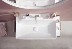 Смеситель для умывальника Hansgrohe TECTURIS S 110, однорычажный ,CoolStart, push-open, хром Фото - 4