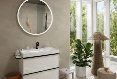 Смеситель для умывальника Hansgrohe TECTURIS S 110, однорычажный, CoolStart, push-open, черный матовый Фото - 3