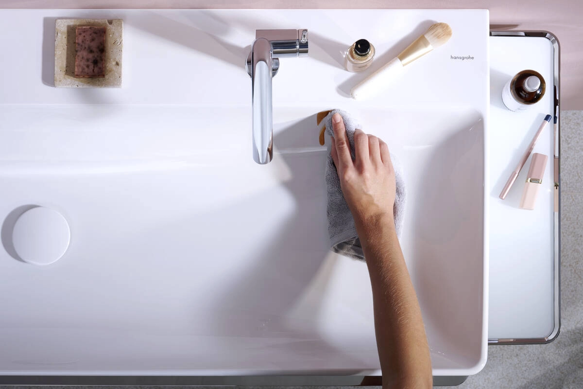 Змішувач для умивальника Hansgrohe Tecturis S 110 Fine CoolStart без донного клапана, хром (73321000) Фото - 3