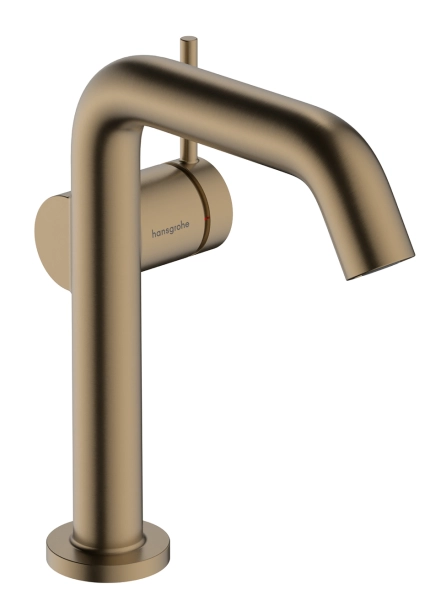 Змішувач для умивальника Hansgrohe Tecturis S 150 Fine CoolStart без донного клапана, бронза (73341140)