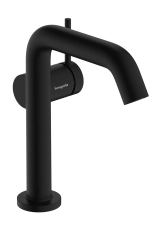 Смеситель для раковины Hansgrohe Tecturis S CoolStart EcoSmart+ без сливного гарнитура черный матовый (73341670)