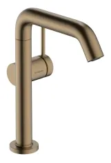 Змішувач для умивальника Hansgrohe Tecturis S 210 Fine CoolStart, поворотний вилив, бронза (73360140)