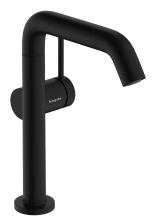 Смеситель для раковины Hansgrohe Tecturis S CoolStart EcoSmart+ со сливным гарнитуром черный матовый (73360670)