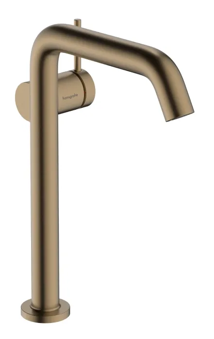 Смеситель для умывальника Hansgrohe TECTURIS S 240, однорычажный ,CoolStart, push-open, шлифованная бронза