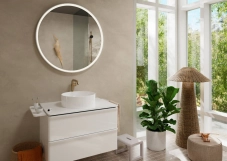 Смеситель для раковины Hansgrohe Tecturis S CoolStart EcoSmart+ без сливного гарнитура бронза (73372140) Фото - 1