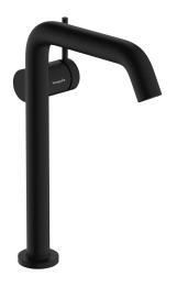 Смеситель для раковины Hansgrohe Tecturis S CoolStart EcoSmart+ без сливного гарнитура черный матовый (73372670)