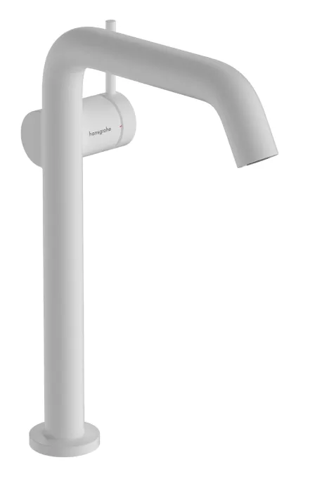 Змішувач для умивальника Hansgrohe Tecturis S 240 Fine CoolStart без донного клапана, матовий білий (73372700)