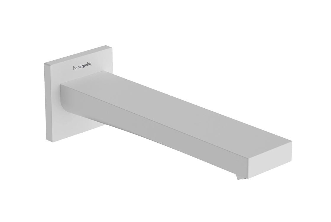 Вилив для ванни Hansgrohe Tecturis E з виступом 210 мм, матовий білий (73410700)