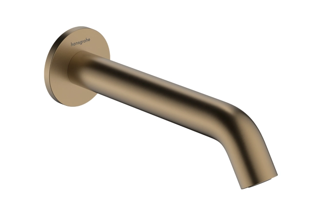 Вилив для ванни Hansgrohe Tecturis S з виступом 198 мм, шліфована бронза (73411140)