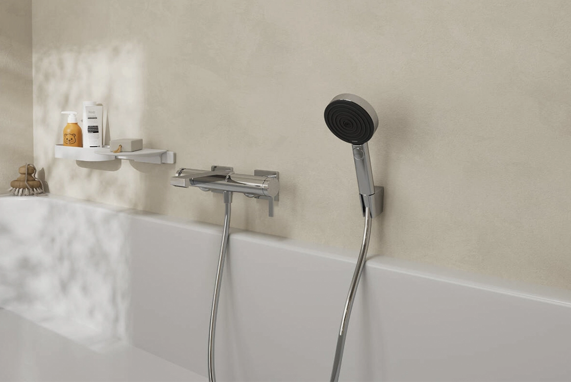 Смеситель для ванны Hansgrohe TECTURIS E, однорычажный, хром Фото - 1