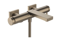 Смеситель для ванны Hansgrohe Tecturis E, шлифованная бронза (73420140)