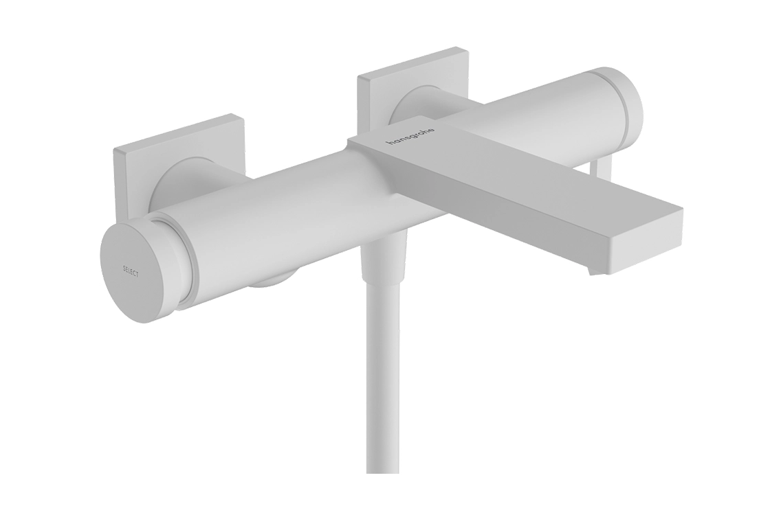 Смеситель для ванны Hansgrohe Tecturis E, матовый белый (73420700)
