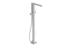 Смеситель для ванны напольный Hansgrohe Tecturis E, матовый белый (73445700)