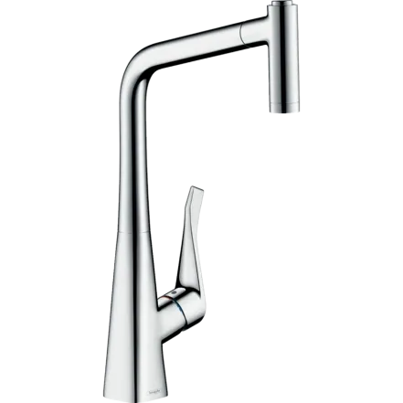 Змішувач для кухні Hansgrohe Metris M71 320 із витяжним душем (73801000)