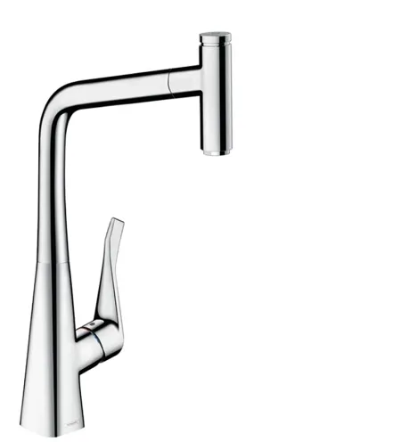 Смеситель для кухни Hansgrohe Metris Select M71 320 с выдвижной лейкой (73803000)