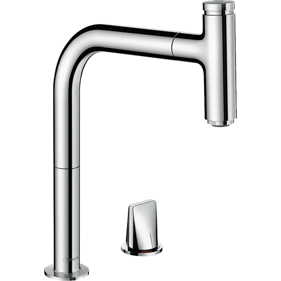 Смеситель для кухни Hansgrohe Metris Select M71 с выдвижным изливом (73804000)