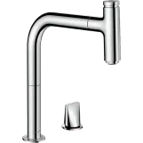 Смеситель для кухни Hansgrohe Metris Select M71 с выдвижным изливом (73804000)