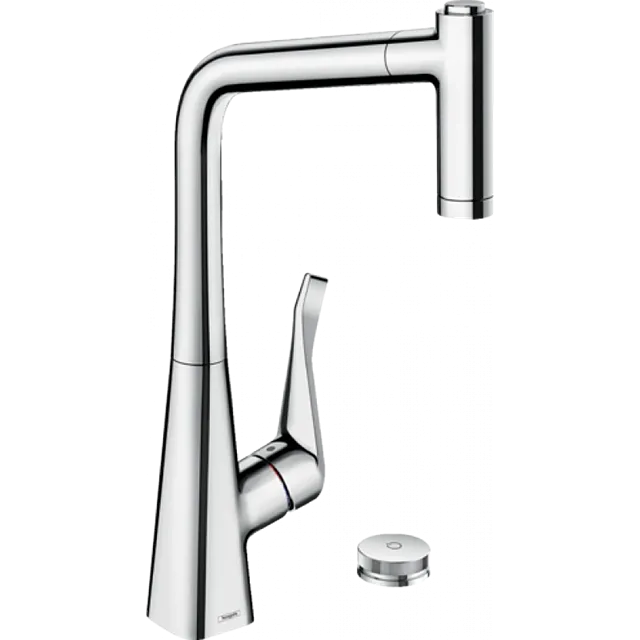 Змішувач для кухні Hansgrohe Metris Select M71 із висувною лійкою (73806000)
