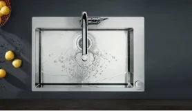 Змішувач для кухні Hansgrohe Metris Select M71 із висувною лійкою (73806000) Фото - 1