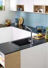 Змішувач для кухні Hansgrohe Metris Select M71 із висувною лійкою (73806000) Фото - 2