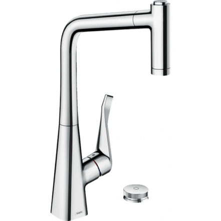Змішувач для кухні Hansgrohe Metris Select M71 із висувною лійкою (73806000)