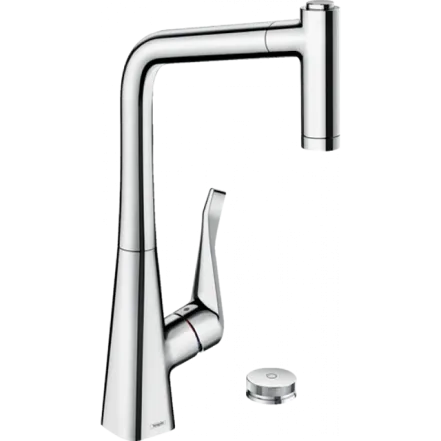 Смеситель для кухни Hansgrohe Metris Select M71 с выдвижной лейкой (73806000)