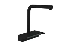 Змiшувач для кухнi Hansgrohe AQUNO SELECT M81, одноважiльний, з витяжним виливом, 2jet, sBox, чорний матовий