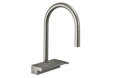 Змiшувач для кухнi Hansgrohe AQUNO SELECT M81i, одноважiльний, з витяжним виливом, 3jet, sBox, нержавiюча сталь