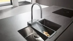 Змiшувач для кухнi Hansgrohe AQUNO SELECT M81i, одноважiльний, з витяжним виливом, 3jet, sBox, нержавiюча сталь Фото - 2