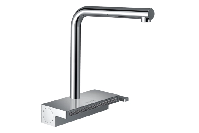 Смеситель для кухни Hansgrohe AQUNO SELECT M81, однорычажный, с выдвижным душем, хром