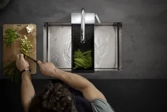Змiшувач для кухнi Hansgrohe Aquno Select M81, одноважiльний,  3jet, з витяжним виливом, хром Фото - 2