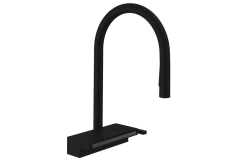 Змішувач для кухні Hansgrohe Aquno Select M81 220мм, чорний матовий (73837670)
