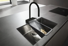 Змішувач для кухні Hansgrohe Aquno Select M81 220мм, чорний матовий (73837670) Фото - 1